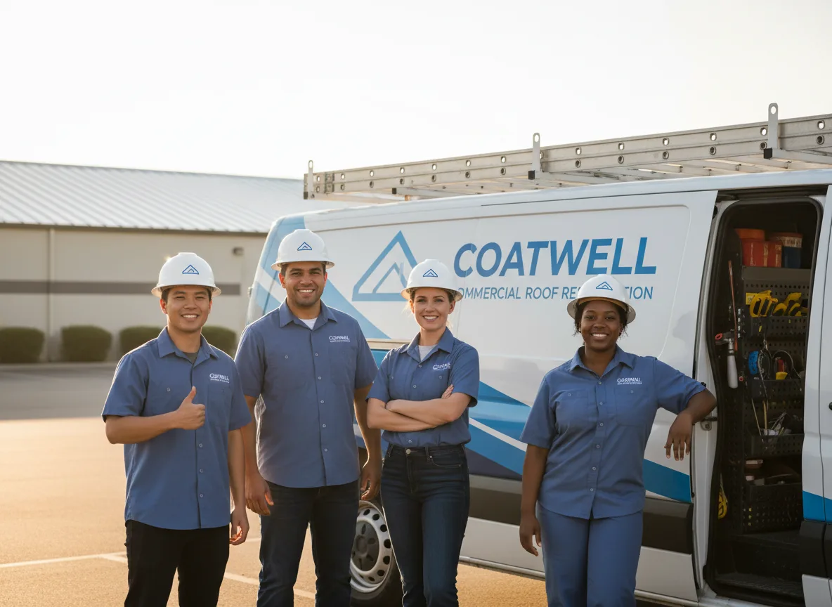 Commercial roof coating company in Thorp, WI
