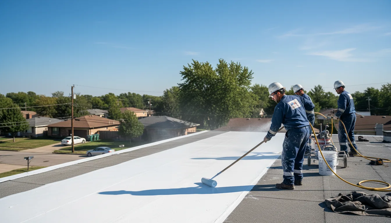 Commercial roof coating in Thorp, WI near me